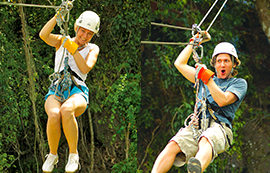 Zip line tour